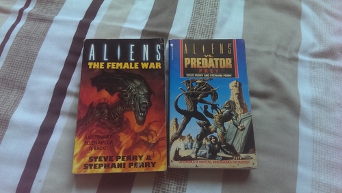 Aliens: Female War and Aliens vs. Predator: Prey, both co-written by Steve and S.D Perry Stephani Danelle Perry Interview