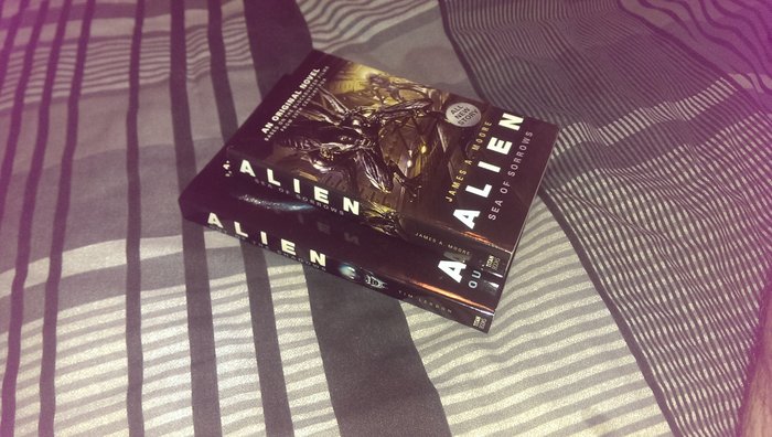 Noticeable size difference between the 2 novels. Alien: Sea of Sorrows Review