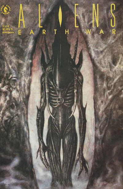 John Bolton's cover art for #3 of the original run of the comic series. This cover depicts the Queen Mother's chosen guards, often referred to by the fandom as Praetorians.  Aliens: The Female War Review