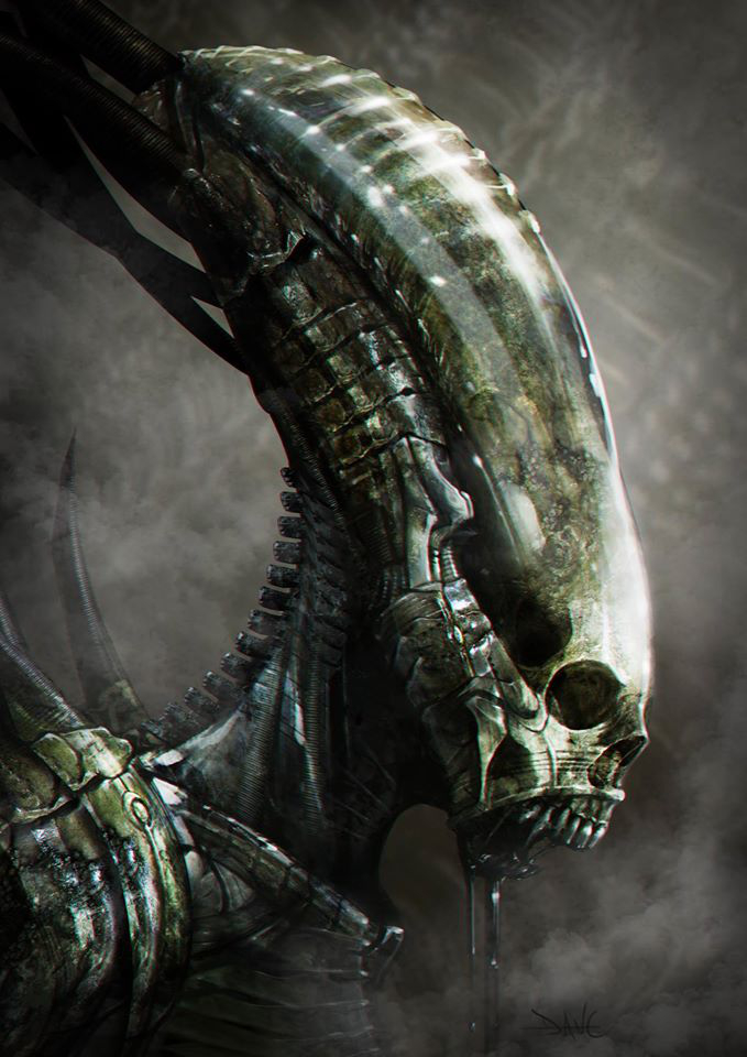 Artwork by Alien: Covenant concept artist Dane Hallett. Not Covenant related. Should Daniels Survive? - AvPGalaxy Podcast #38