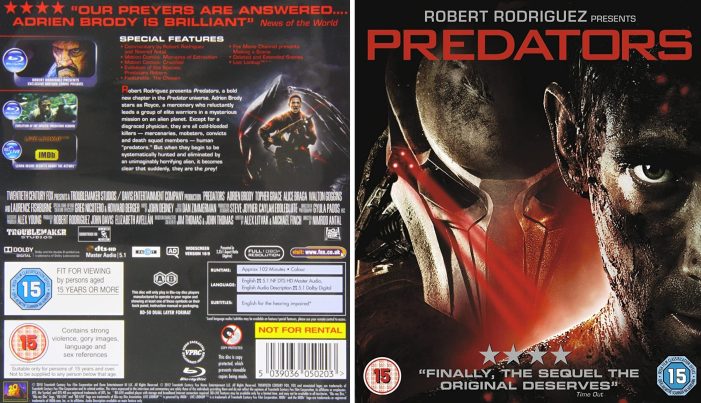  Predators DVDs & Blu-Rays