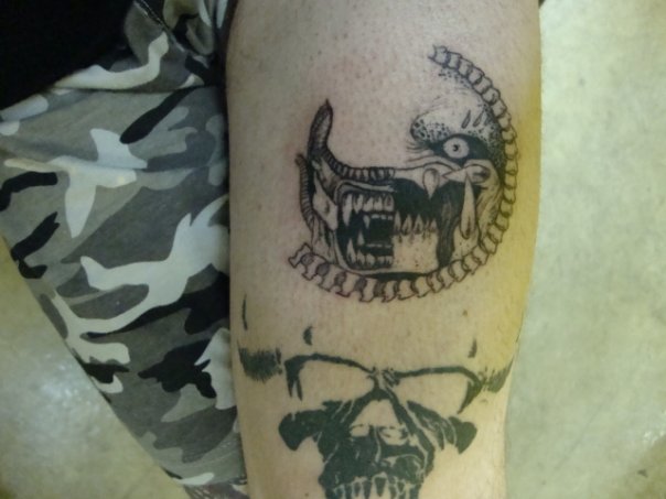 started this tattoo on my self, work in… (Bringer of Death)