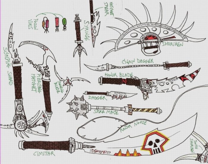 Ancient Predator weapons (Scorprax)