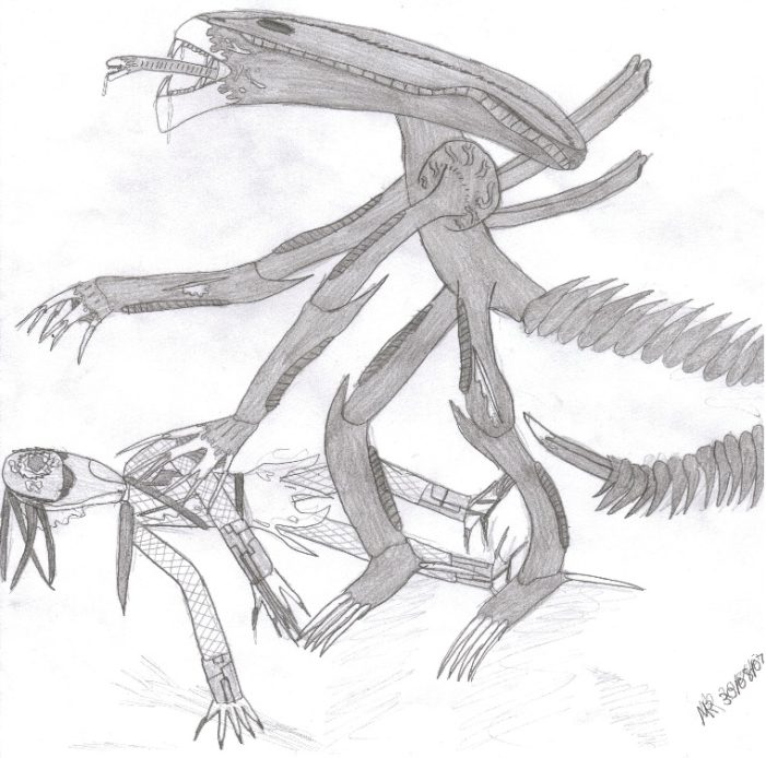 Alien killing Predator (Alien Freak)