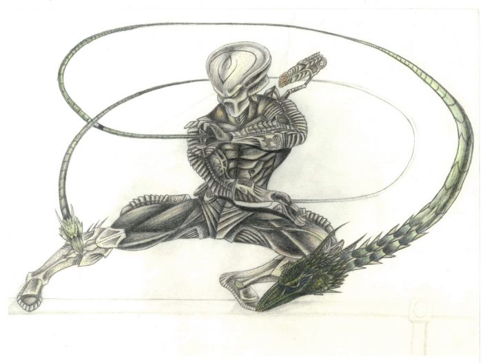 .’. THE ULTIMATE PREDATOR using one of his amazing weapons (the snake chain) .’. (ULTIMATE PREDATOR)