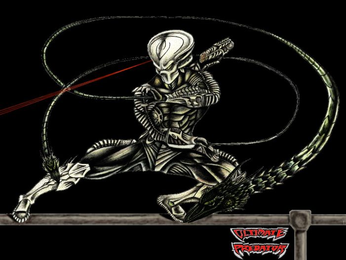 .’. THE ULTIMATE PREDATOR using one of his amazing weapons (the snake chain) .’. (ULTIMATE PREDATOR)