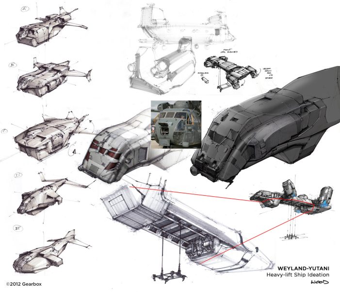 Weyland-Yutani Heavy-Life Ship Ideation (Lorin Wood)