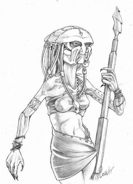 Yautja Tribeswoman (Chris Beaver)