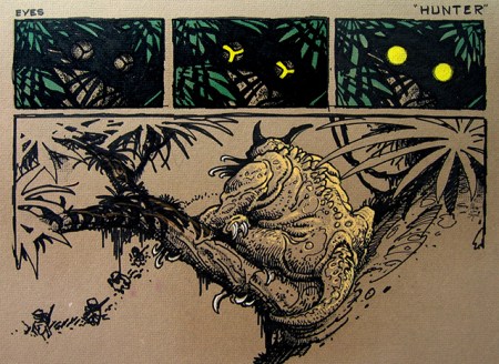  Illustrator William Stout Reveals Early Concept Art for "Predator" including a Gigeresque Design!