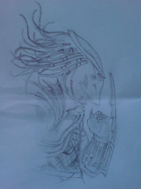 Sketch of Predator Vs. Aliens “Prey”