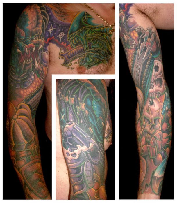 Predator Tattoo Sleeve
