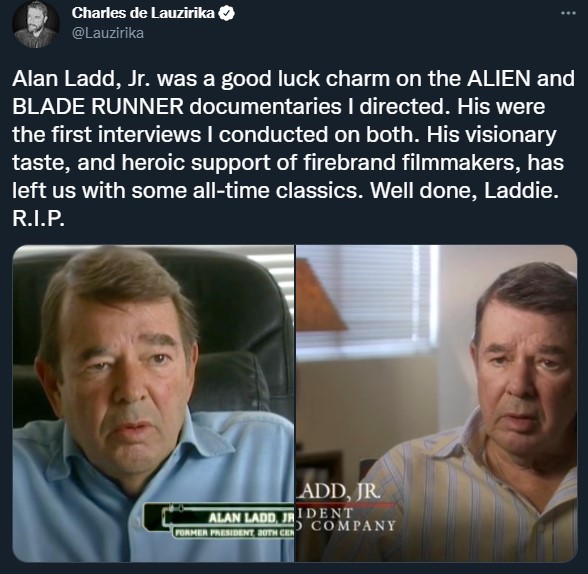  Alien Producer Alan Ladd Jr. Dies Aged 84