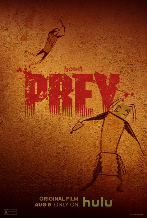  New Prey Pictograph-Style Posters Released Shows A Comanche Warrior Leaping