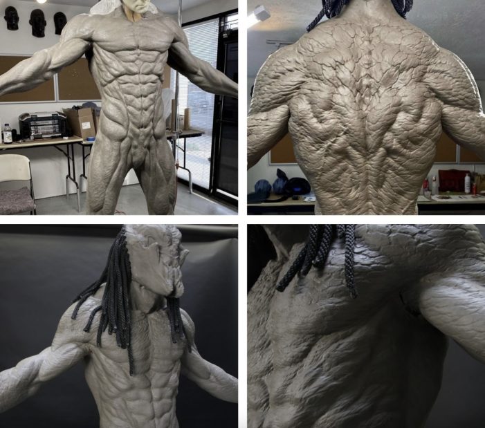 Feral’s body sculpture.