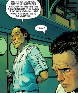 Bishop and Hicks in William Gibson's Alien 3 Comic Corporal Hicks
