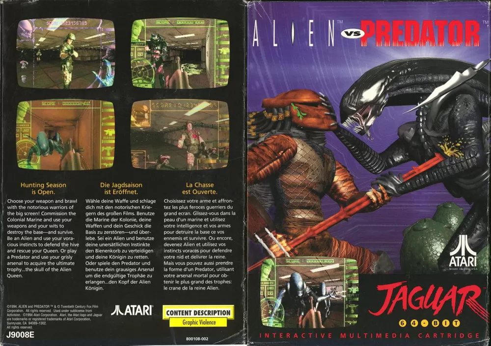 Alien vs Predator (1994 Atari Jaguar Game) - AvPGalaxy
